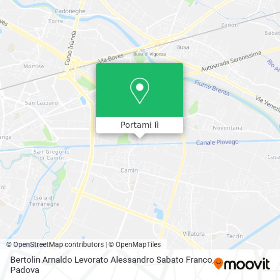 Mappa Bertolin Arnaldo Levorato Alessandro Sabato Franco