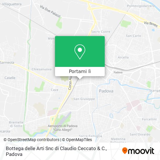 Mappa Bottega delle Arti Snc di Claudio Ceccato & C.