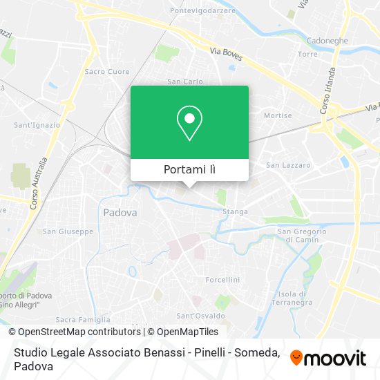 Mappa Studio Legale Associato Benassi - Pinelli - Someda