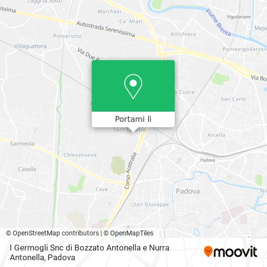 Mappa I Germogli Snc di Bozzato Antonella e Nurra Antonella