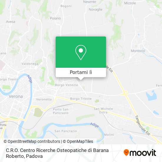 Mappa C.R.O. Centro Ricerche Osteopatiche di Barana Roberto
