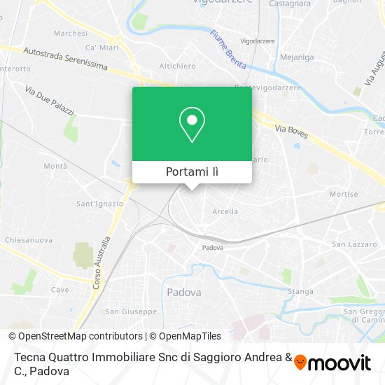 Mappa Tecna Quattro Immobiliare Snc di Saggioro Andrea & C.
