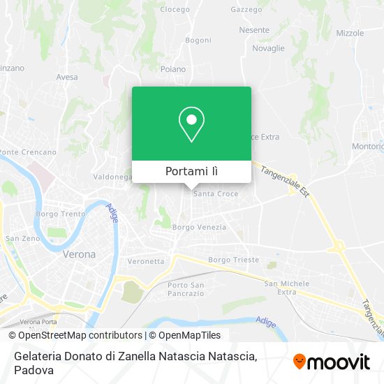 Mappa Gelateria Donato di Zanella Natascia Natascia