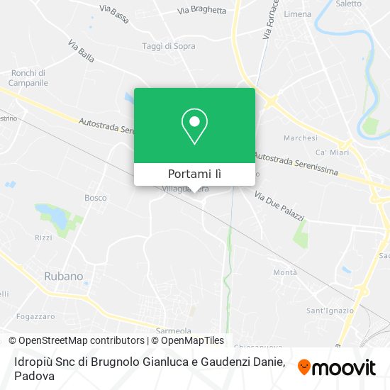 Mappa Idropiù Snc di Brugnolo Gianluca e Gaudenzi Danie