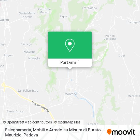 Mappa Falegnameria, Mobili e Arredo su Misura di Burato Maurizio