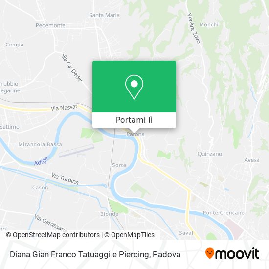 Mappa Diana Gian Franco Tatuaggi e Piercing