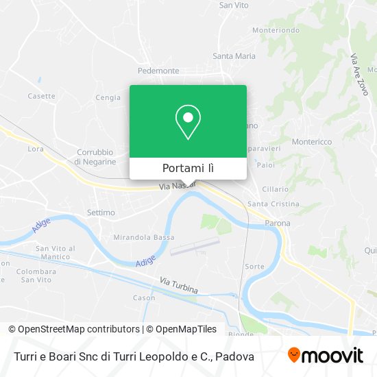 Mappa Turri e Boari Snc di Turri Leopoldo e C.