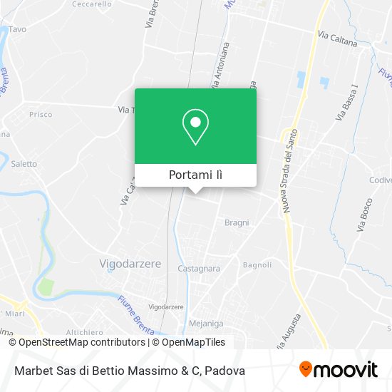 Mappa Marbet Sas di Bettio Massimo & C