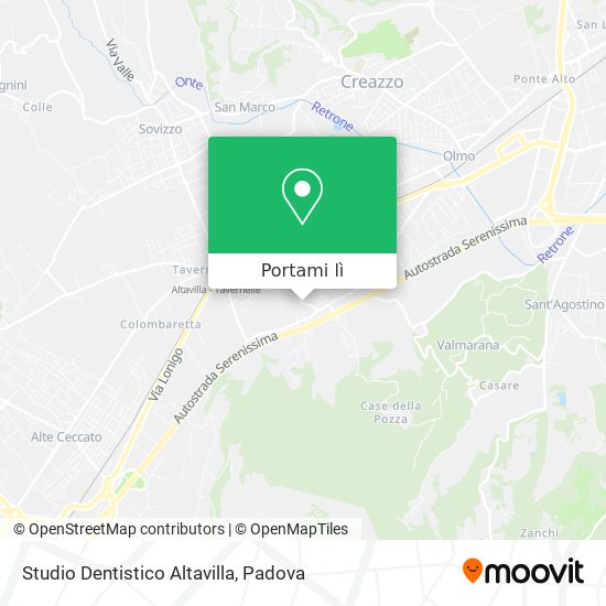 Mappa Studio Dentistico Altavilla