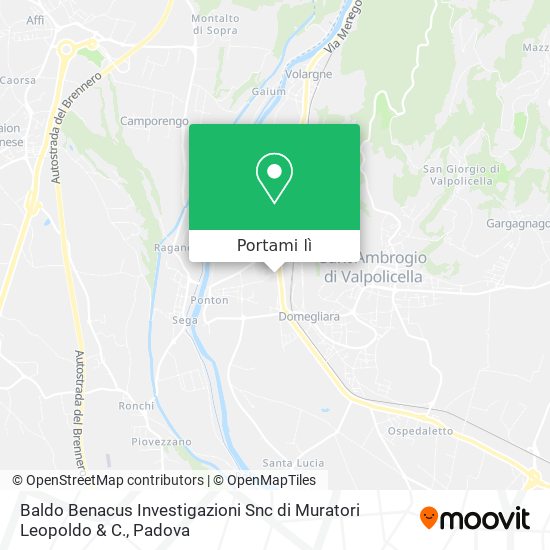 Mappa Baldo Benacus Investigazioni Snc di Muratori Leopoldo & C.