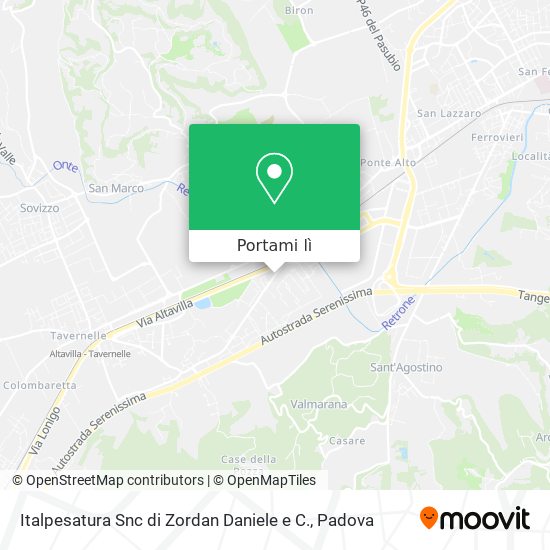 Mappa Italpesatura Snc di Zordan Daniele e C.