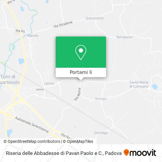 Mappa Riseria delle Abbadesse di Pavan Paolo e C.