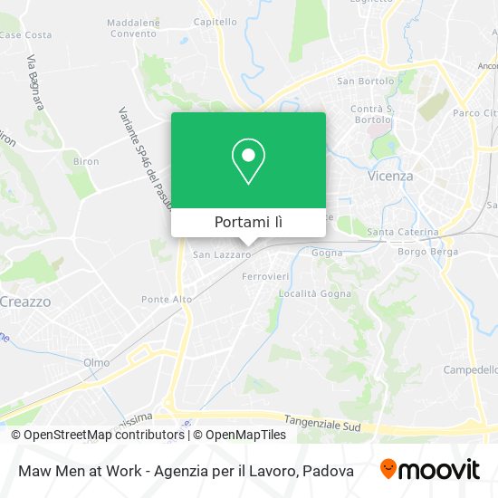 Mappa Maw Men at Work - Agenzia per il Lavoro