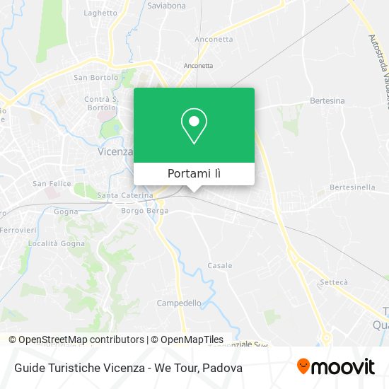 Mappa Guide Turistiche Vicenza - We Tour