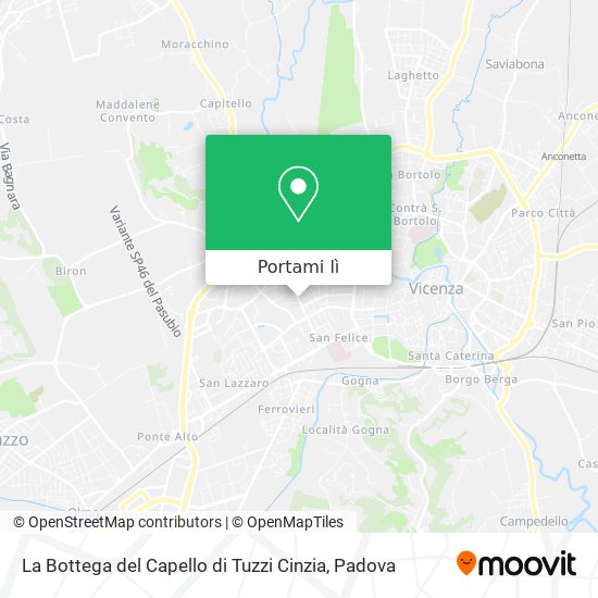 Mappa La Bottega del Capello di Tuzzi Cinzia