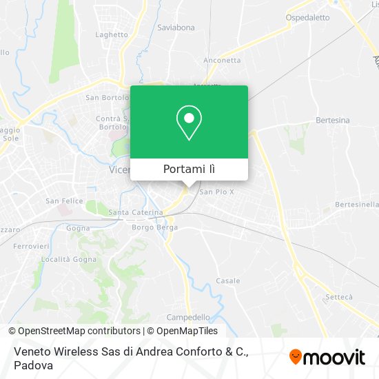 Mappa Veneto Wireless Sas di Andrea Conforto & C.