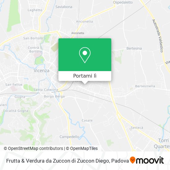 Mappa Frutta & Verdura da Zuccon di Zuccon Diego