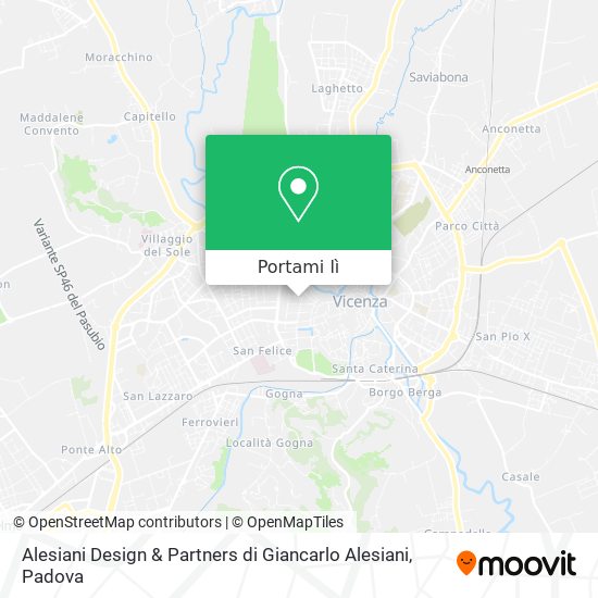 Mappa Alesiani Design & Partners di Giancarlo Alesiani