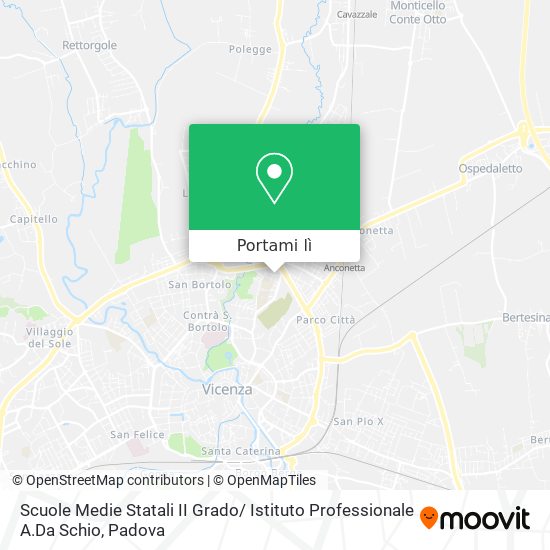 Mappa Scuole Medie Statali II Grado/ Istituto Professionale A.Da Schio