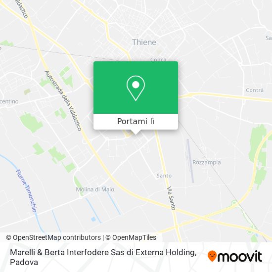 Mappa Marelli & Berta Interfodere Sas di Externa Holding