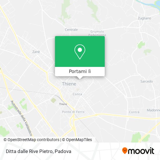 Mappa Ditta dalle Rive Pietro