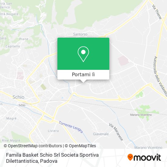 Mappa Famila Basket Schio Srl Societa Sportiva Dilettantistica