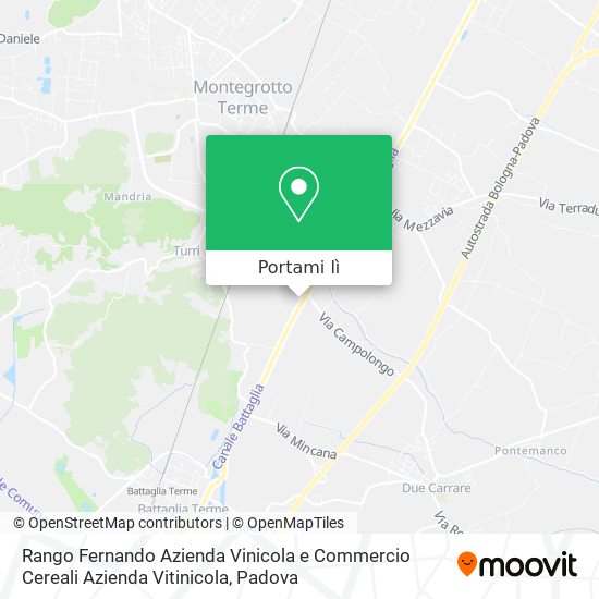 Mappa Rango Fernando Azienda Vinicola e Commercio Cereali Azienda Vitinicola