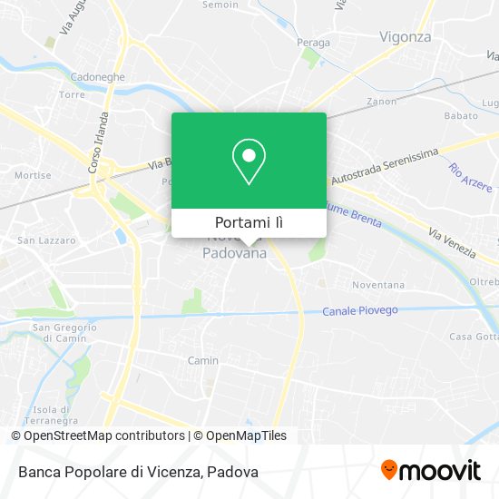 Mappa Banca Popolare di Vicenza