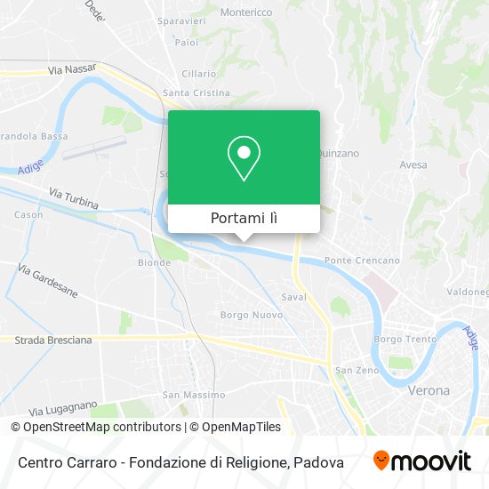 Mappa Centro Carraro - Fondazione di Religione