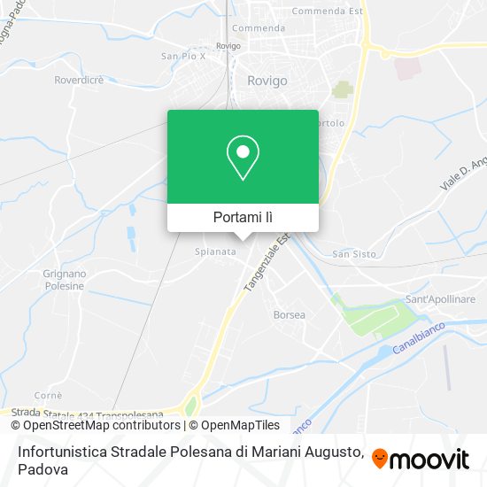 Mappa Infortunistica Stradale Polesana di Mariani Augusto