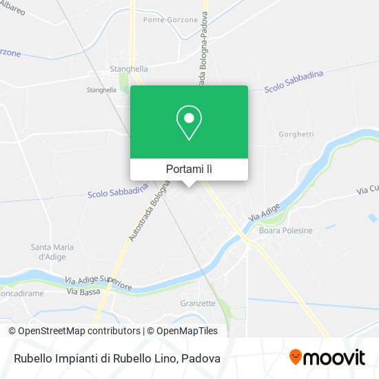 Mappa Rubello Impianti di Rubello Lino