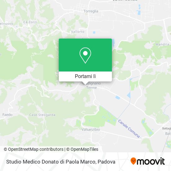 Mappa Studio Medico Donato di Paola Marco