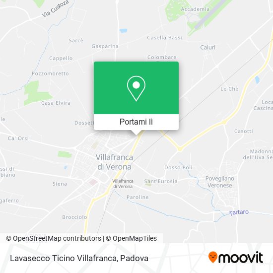 Mappa Lavasecco Ticino Villafranca