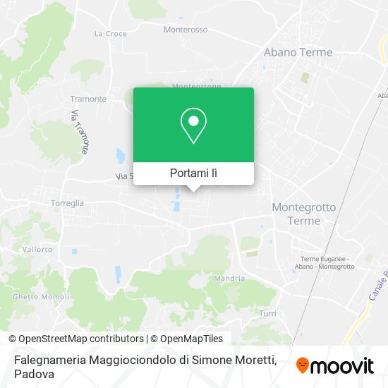 Mappa Falegnameria Maggiociondolo di Simone Moretti