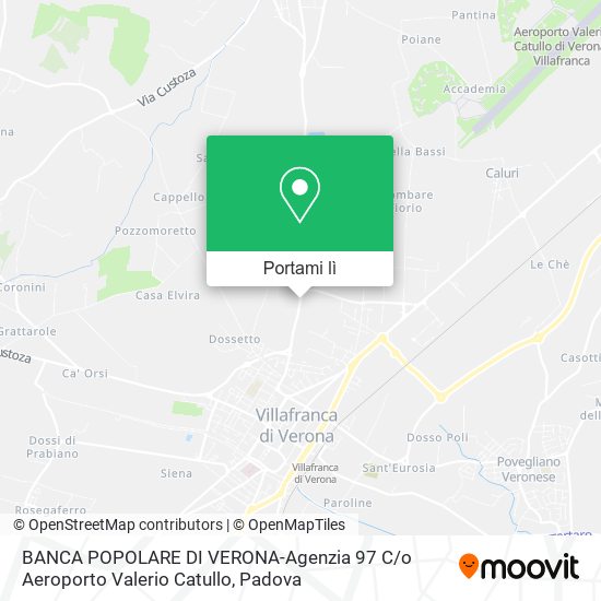 Mappa BANCA POPOLARE DI VERONA-Agenzia 97 C / o Aeroporto Valerio Catullo