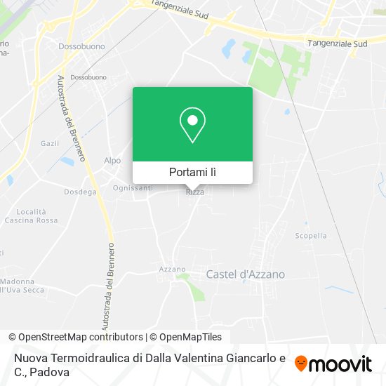 Mappa Nuova Termoidraulica di Dalla Valentina Giancarlo e C.
