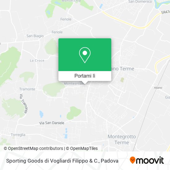 Mappa Sporting Goods di Vogliardi Filippo & C.