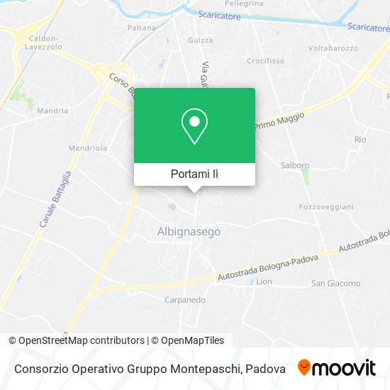 Mappa Consorzio Operativo Gruppo Montepaschi