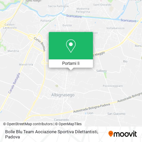 Mappa Bolle Blu Team Aociazione Sportiva Dilettantisti