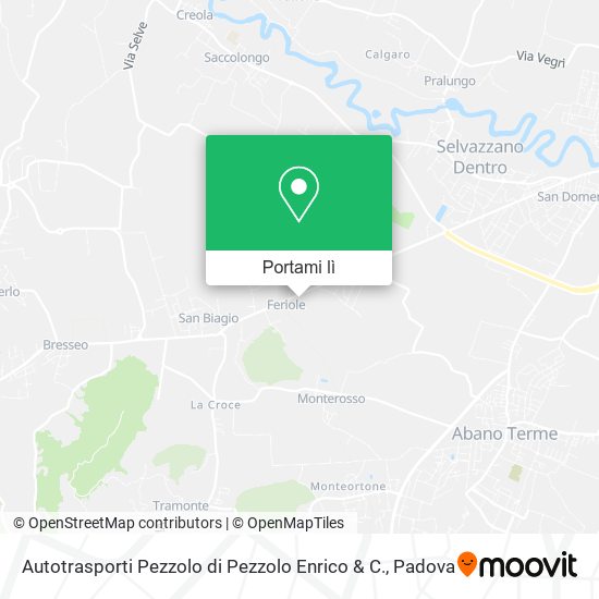 Mappa Autotrasporti Pezzolo di Pezzolo Enrico & C.