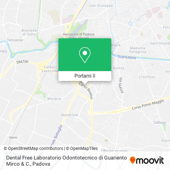 Mappa Dental Free Laboratorio Odontotecnico di Guariento Mirco & C.