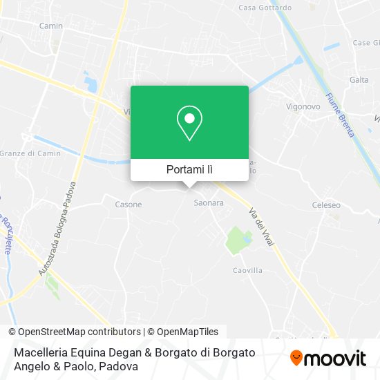 Mappa Macelleria Equina Degan & Borgato di Borgato Angelo & Paolo