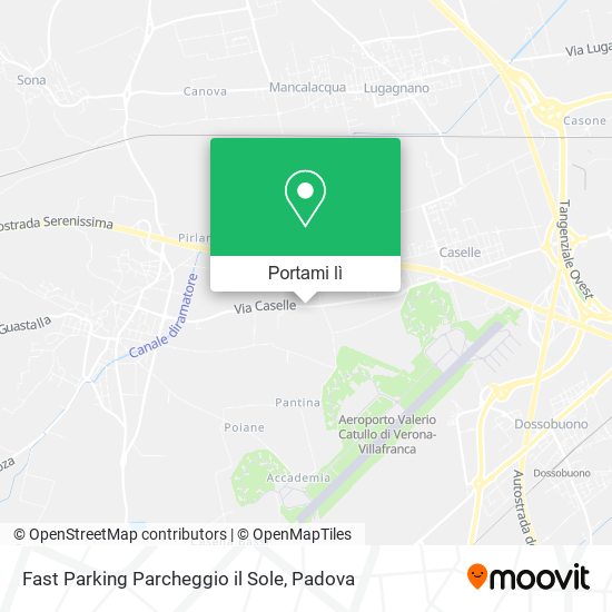 Mappa Fast Parking Parcheggio il Sole