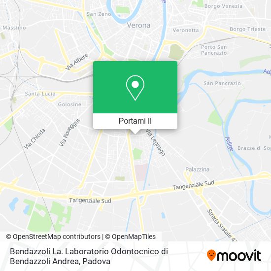 Mappa Bendazzoli La. Laboratorio Odontocnico di Bendazzoli Andrea