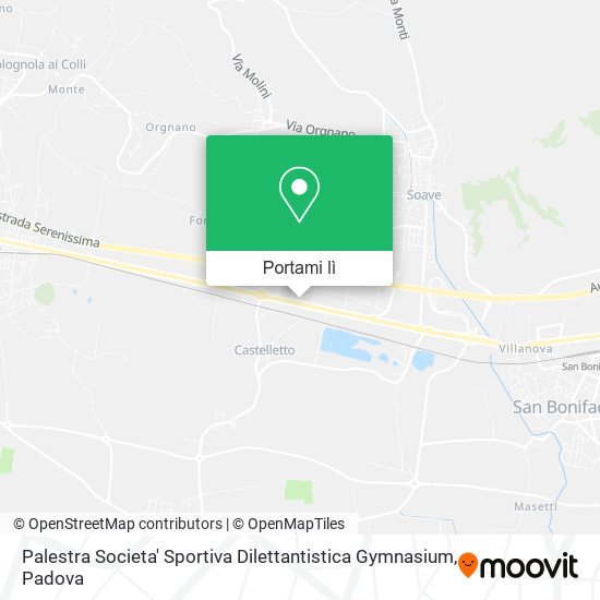 Mappa Palestra Societa' Sportiva Dilettantistica Gymnasium