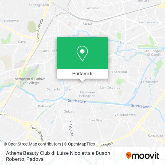 Mappa Athena Beauty Club di Luise Nicoletta e Buson Roberto