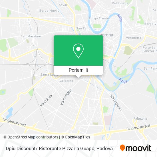 Mappa Dpiù Discount/ Ristorante Pizzaria Guapo