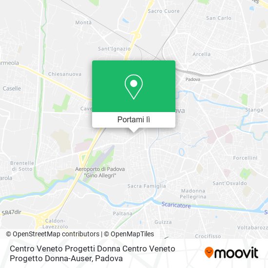 Mappa Centro Veneto Progetti Donna Centro Veneto Progetto Donna-Auser