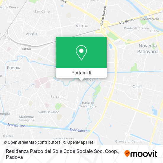 Mappa Residenza Parco del Sole Code Sociale Soc. Coop.