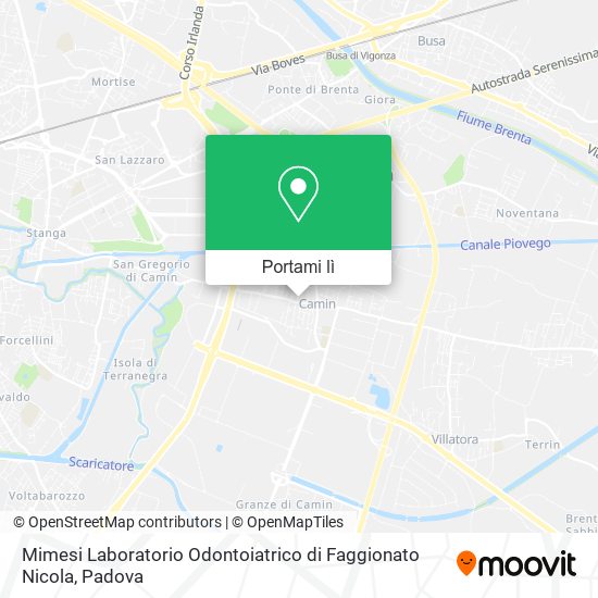 Mappa Mimesi Laboratorio Odontoiatrico di Faggionato Nicola